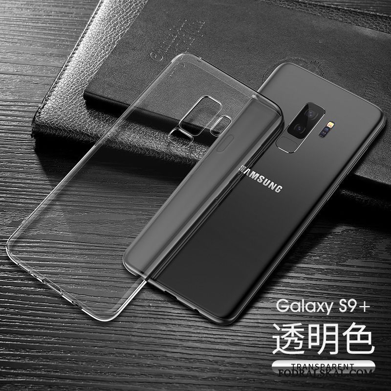 Skal Samsung Galaxy S9+ Mjuk Transparent Slim, Fodral Samsung Galaxy S9+ Påsar Fallskydd Mörkblå