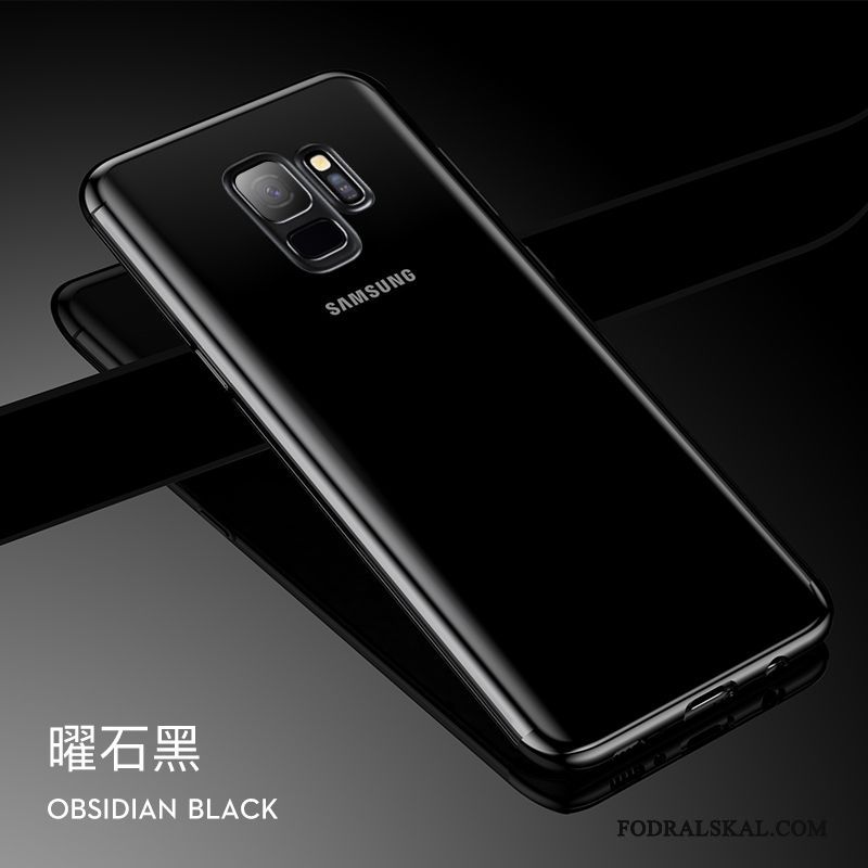 Skal Samsung Galaxy S9 Mjuk Transparent Svart, Fodral Samsung Galaxy S9 Silikon Telefon Liten