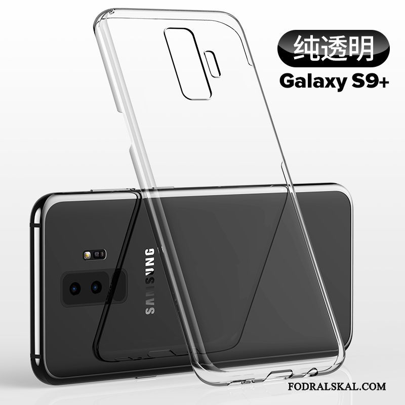 Skal Samsung Galaxy S9+ Silikon Purpur Slim, Fodral Samsung Galaxy S9+ Påsar Telefon Transparent