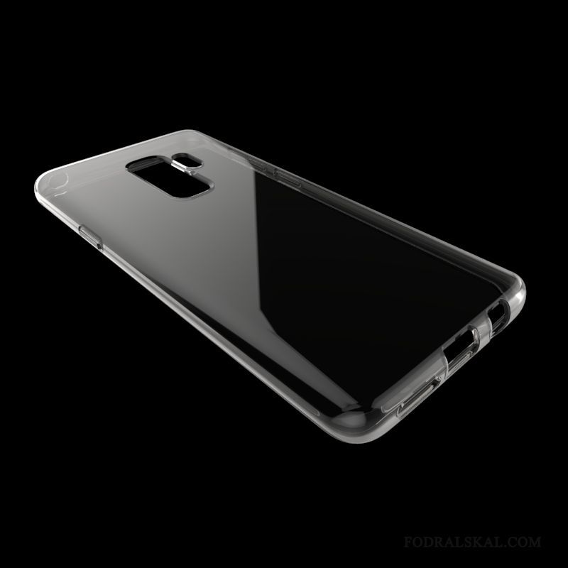 Skal Samsung Galaxy S9+ Skydd Enkel Svart, Fodral Samsung Galaxy S9+ Mjuk Telefon Transparent