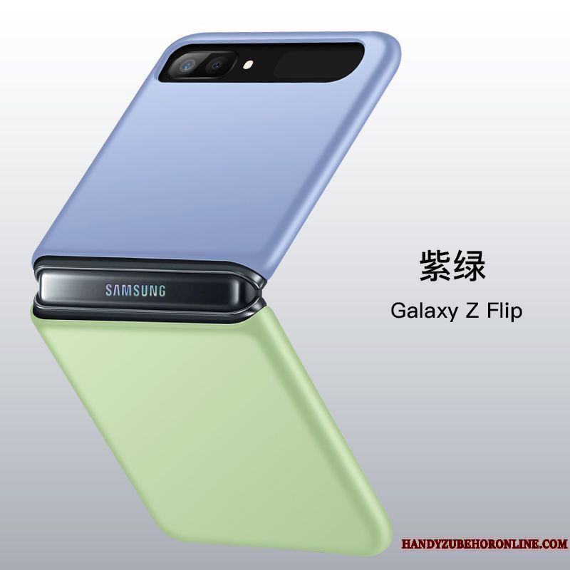Skal Samsung Z Flip Påsar Transparent Fallskydd, Fodral Samsung Z Flip Skydd Telefon Grön