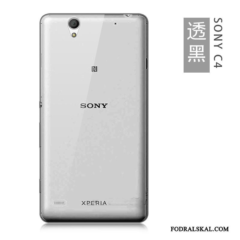 Skal Sony Xperia C4 Mjuk Slim Transparent, Fodral Sony Xperia C4 Silikon Ljusblåtelefon