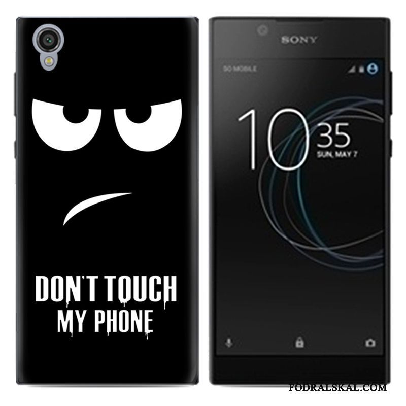 Skal Sony Xperia L1 Mjuk Pu Vit, Fodral Sony Xperia L1 Tecknat Slimtelefon