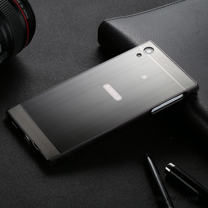 Skal Sony Xperia Xa1 Plus Metall Telefon Bakre Omslag, Fodral Sony Xperia Xa1 Plus Skydd Frame Trend