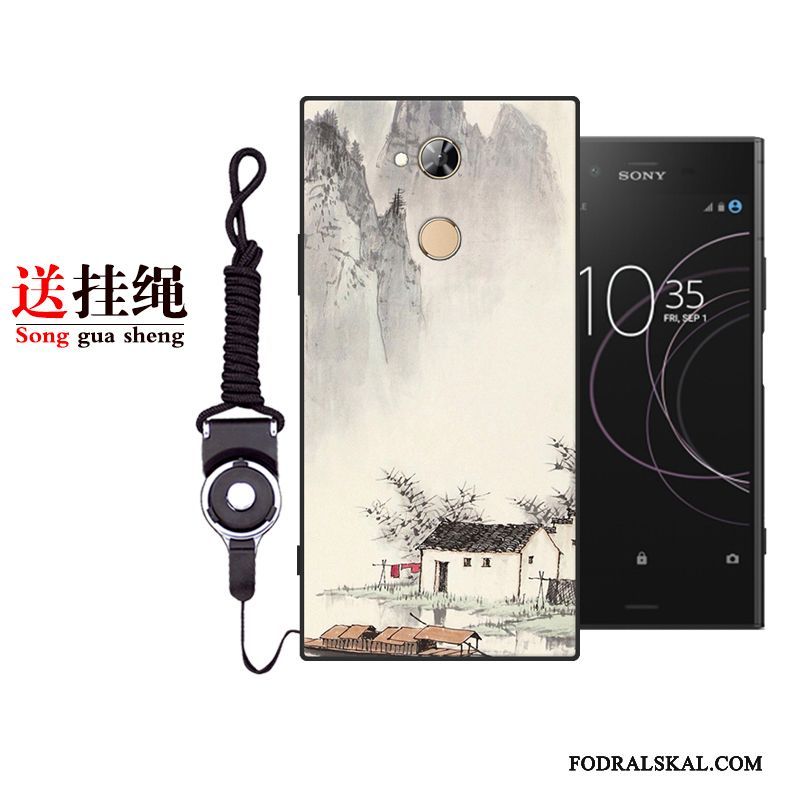 Skal Sony Xperia Xa2 Silikon Fallskydd Vacker, Fodral Sony Xperia Xa2 Påsar Telefon Purpur