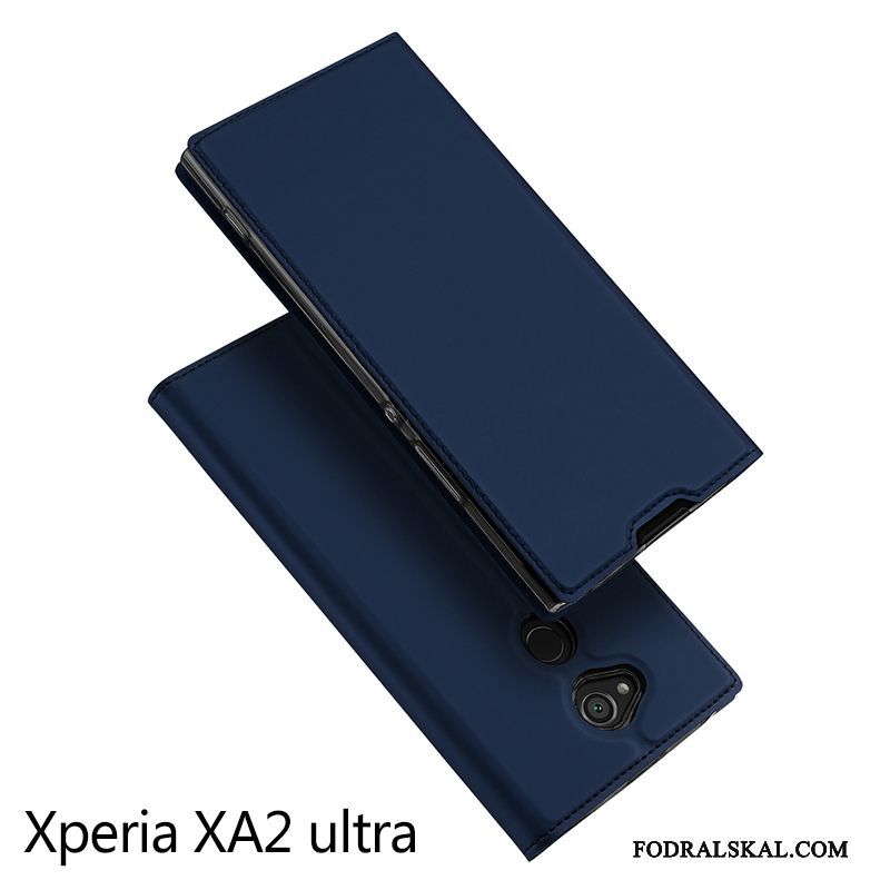 Skal Sony Xperia Xa2 Ultra Påsar Kort Guld, Fodral Sony Xperia Xa2 Ultra Läderfodral Fallskyddtelefon