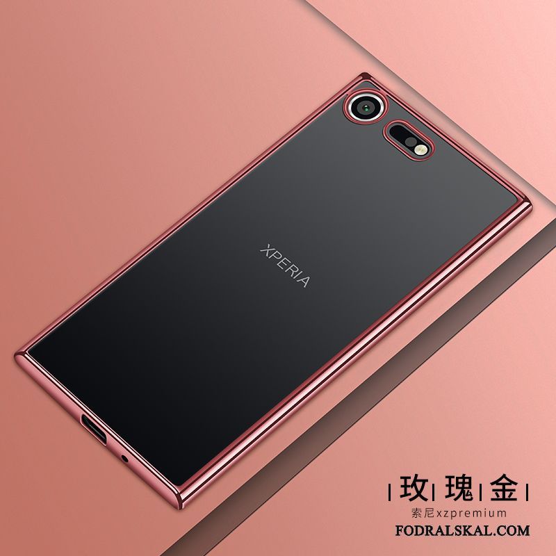 Skal Sony Xperia Xz1 Compact Skydd Transparent Rosa, Fodral Sony Xperia Xz1 Compact Mjuk Telefon