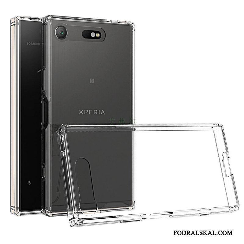 Skal Sony Xperia Xz1 Compact Skydd Transparent Rosa, Fodral Sony Xperia Xz1 Compact Telefon