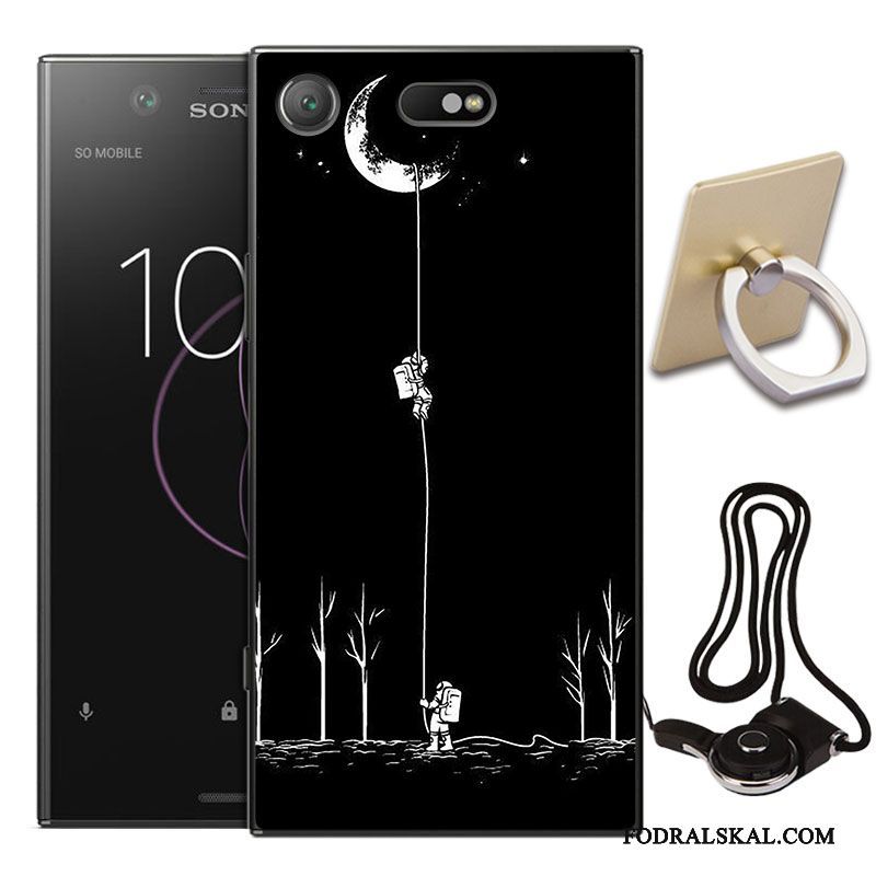 Skal Sony Xperia Xz1 Silikon Fallskyddtelefon, Fodral Sony Xperia Xz1 Påsar Personlighet Blå