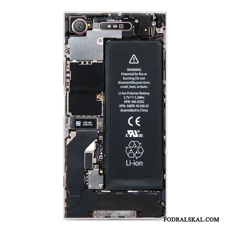 Skal Sony Xperia Xz1 Skydd Telefon Fallskydd, Fodral Sony Xperia Xz1 Målade Gul