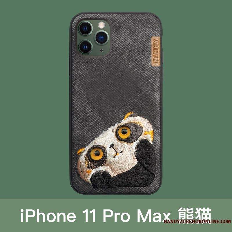 Skal iPhone 11 Pro Max Silikon Trend Varumärke Katt, Fodral iPhone 11 Pro Max Skydd Net Redtelefon