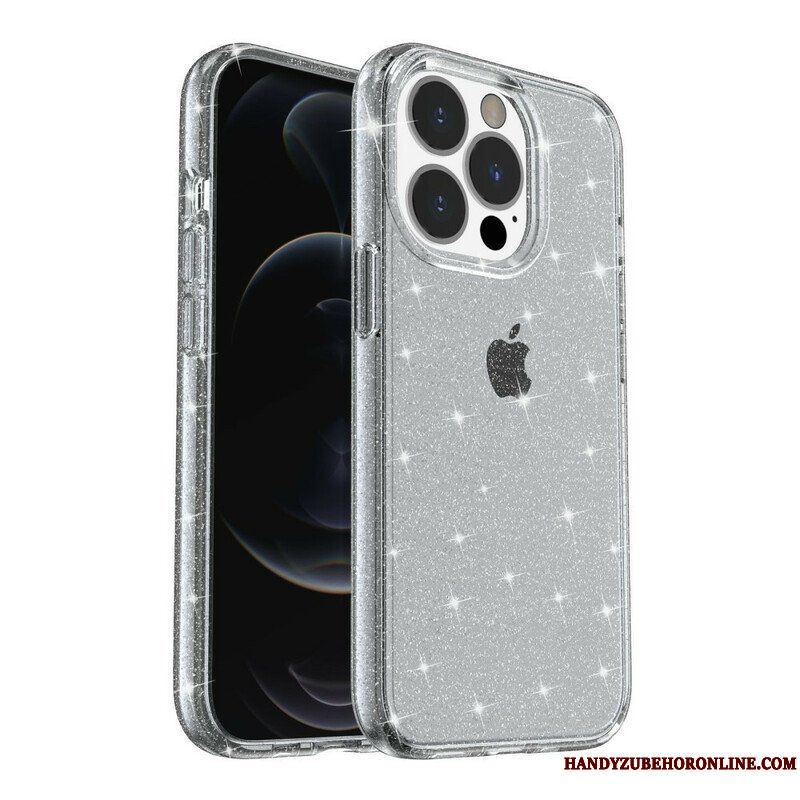 Skal iPhone 13 Pro Max Transparenta Paljetter