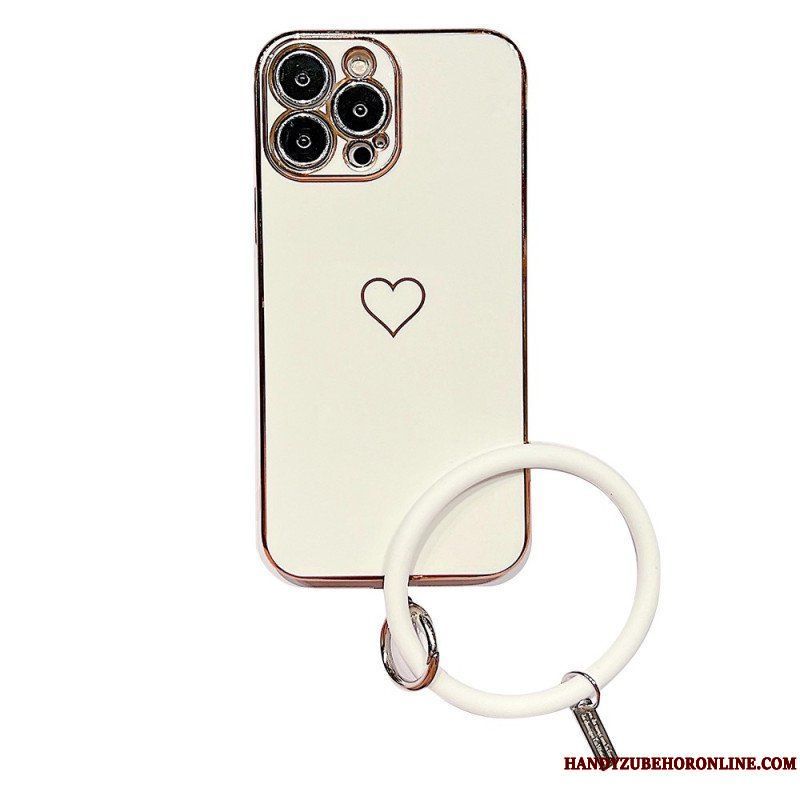 Skal iPhone 14 Plus Hjärta Med Ringstilsrem
