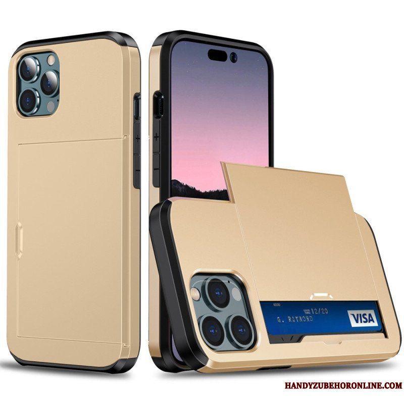 Skal iPhone 14 Pro Max Två Korthållare Med Dragkedja