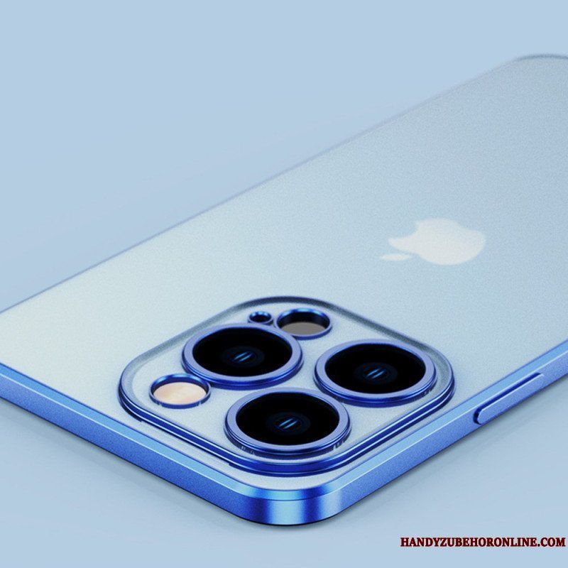 Skal iPhone 14 Transparent Metallisk Stil