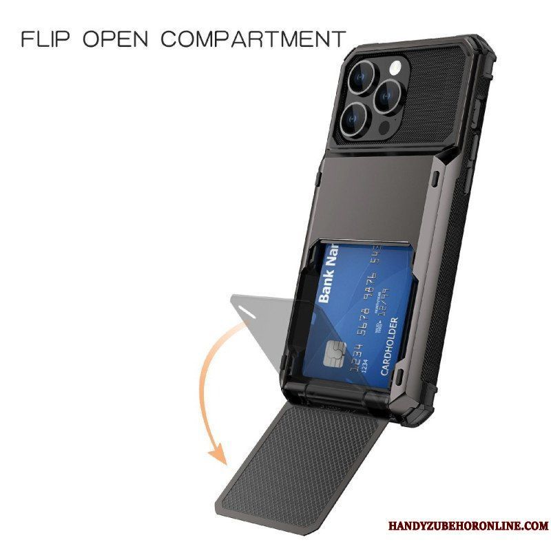 Skal iPhone 15 Flip Style Korthållare