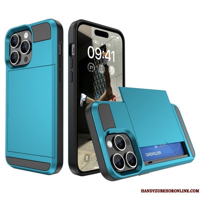 Skal iPhone 15 Plus Korthållare Med Dragkedja
