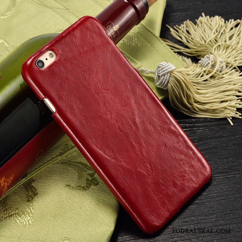 Skal iPhone 5/5s Läderfodral Rödtelefon, Fodral iPhone 5/5s Läder Trend Brun
