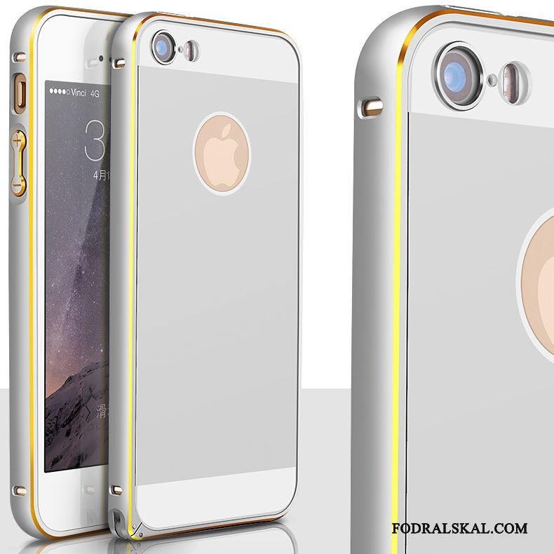 Skal iPhone 5/5s Metall Telefon Frame, Fodral iPhone 5/5s Skydd Guld Legering