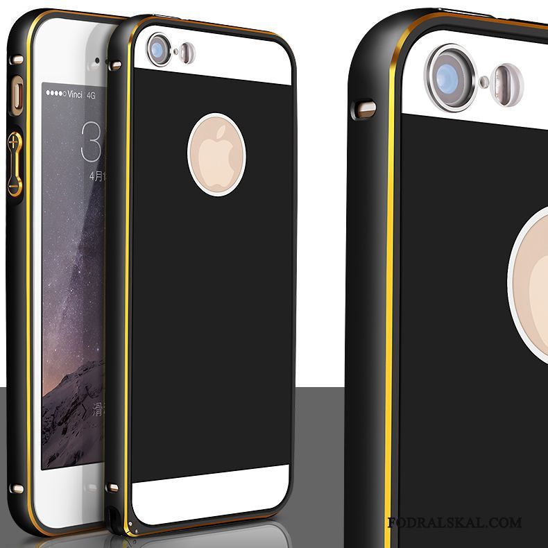 Skal iPhone 5/5s Metall Telefon Frame, Fodral iPhone 5/5s Skydd Guld Legering
