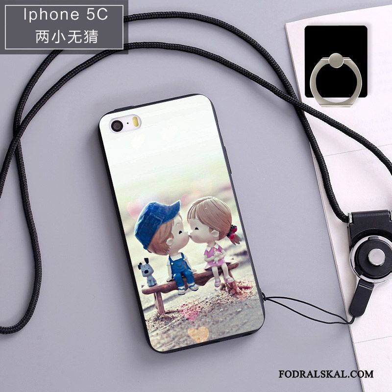Skal iPhone 5c Silikon Blåtelefon, Fodral iPhone 5c Mjuk Hängsmycken Fallskydd