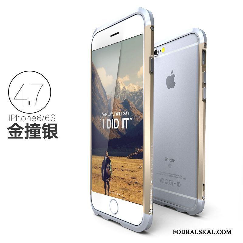 Skal iPhone 6/6s Metall Telefon Slim, Fodral iPhone 6/6s Skydd Trend Fallskydd