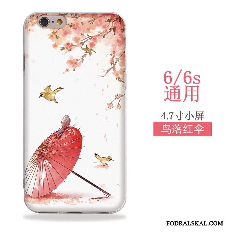 Skal iPhone 6/6s Mjuk Konst Vind, Fodral iPhone 6/6s Färg Hängsmycken Kinesisk Stil