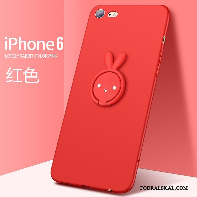 Skal iPhone 6/6s Mjuk Telefon Fallskydd, Fodral iPhone 6/6s Silikon Röd Personlighet