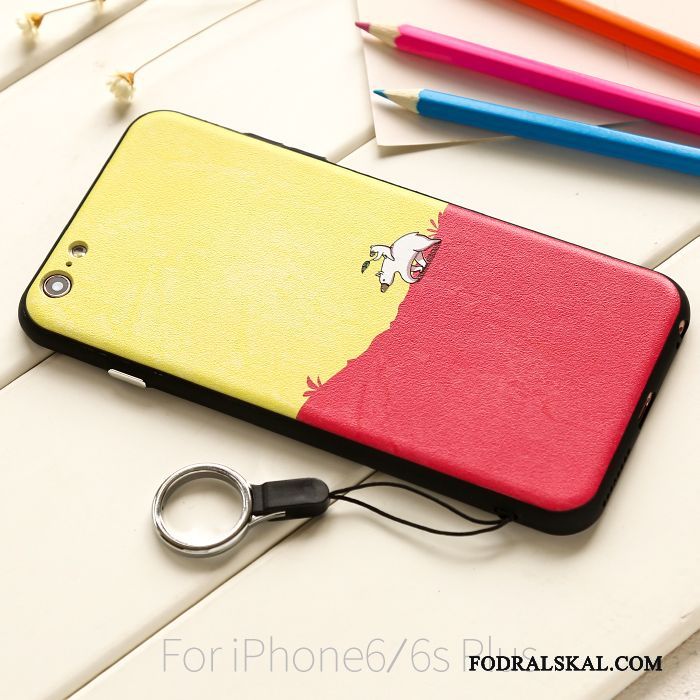 Skal iPhone 6/6s Plus Färg Hängsmycken Hängande Nacke, Fodral iPhone 6/6s Plus Silikon Telefon Färg