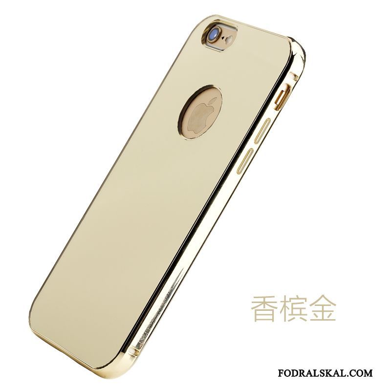 Skal iPhone 6/6s Plus Kreativa Telefon Frame, Fodral iPhone 6/6s Plus Metall Rosa Spegel