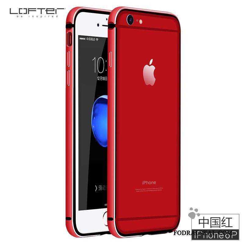 Skal iPhone 6/6s Plus Metall Frame Personlighet, Fodral iPhone 6/6s Plus Kreativa Rosa Fallskydd
