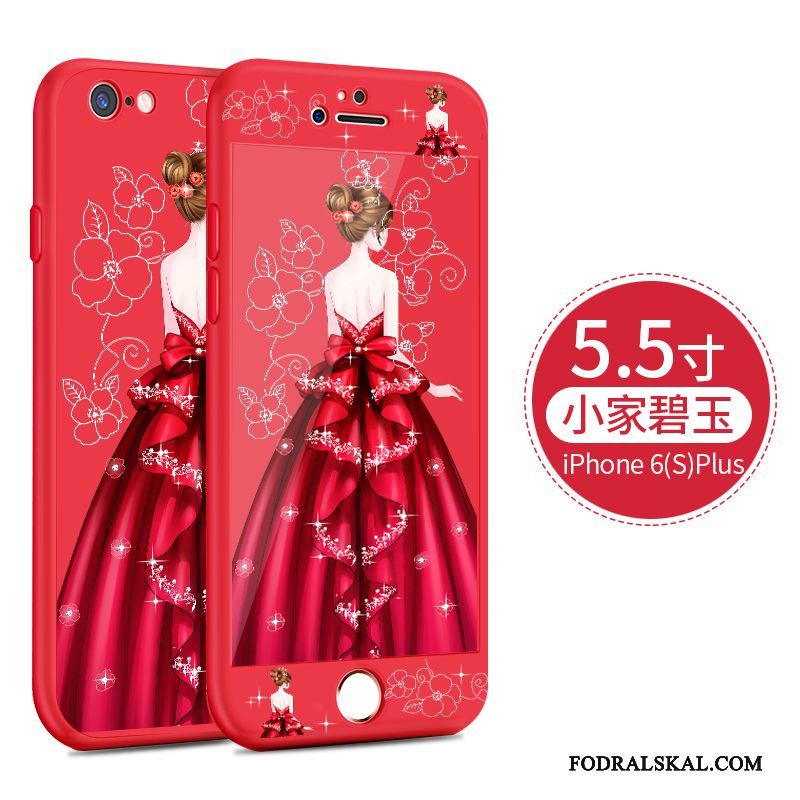 Skal iPhone 6/6s Plus Påsar Fallskydd Personlighet, Fodral iPhone 6/6s Plus Kreativa Röd Vacker