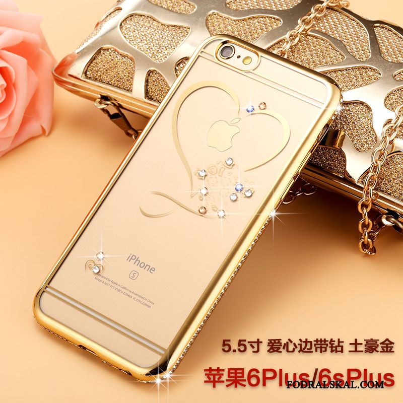 Skal iPhone 6/6s Plus Påsar Rosa Guld, Fodral iPhone 6/6s Plus Silikon Trend Varumärke Ny