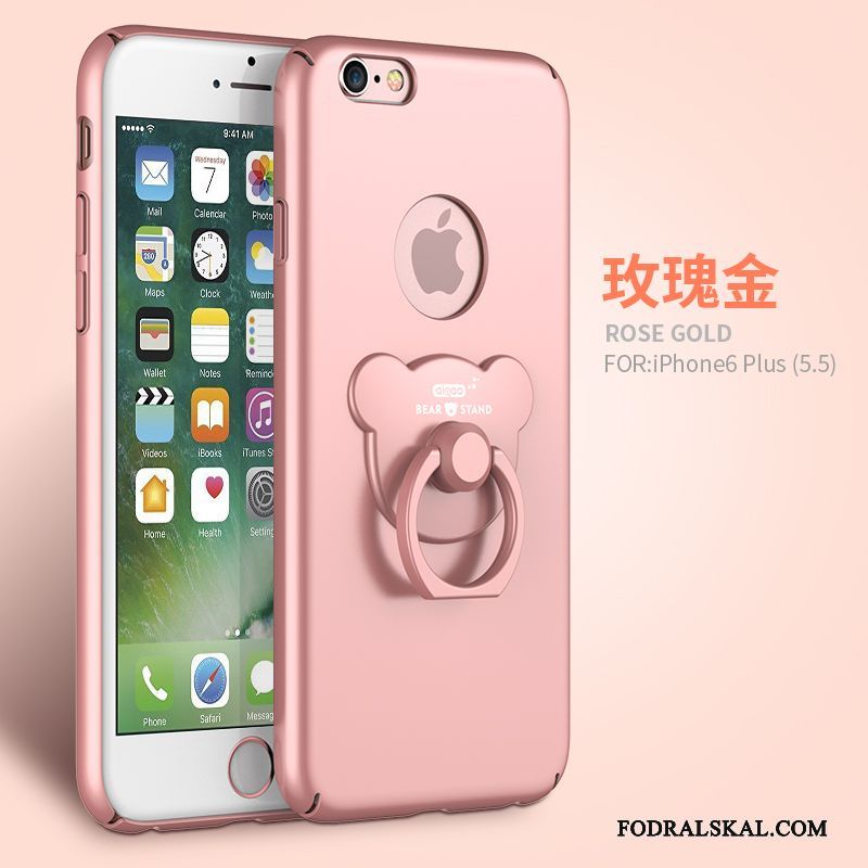 Skal iPhone 6/6s Plus Påsar Rosa Nubuck, Fodral iPhone 6/6s Plus Support Fallskyddtelefon