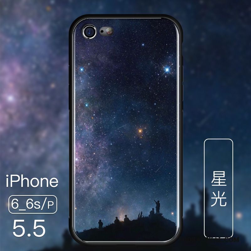 Skal iPhone 6/6s Plus Påsar Telefon Blå, Fodral iPhone 6/6s Plus Skydd Ny Glas