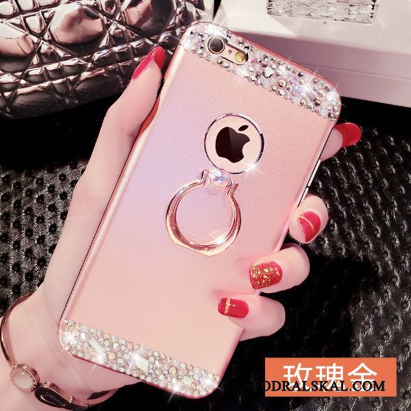Skal iPhone 6/6s Plus Strass Rosa Fallskydd, Fodral iPhone 6/6s Plus Lyxiga Telefon Ring