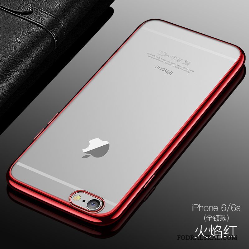 Skal iPhone 6/6s Silikon Blåtelefon, Fodral iPhone 6/6s Fallskydd Transparent
