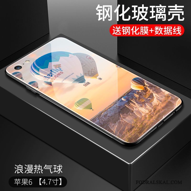 Skal iPhone 6/6s Silikon Gultelefon, Fodral iPhone 6/6s Påsar Glas Spegel