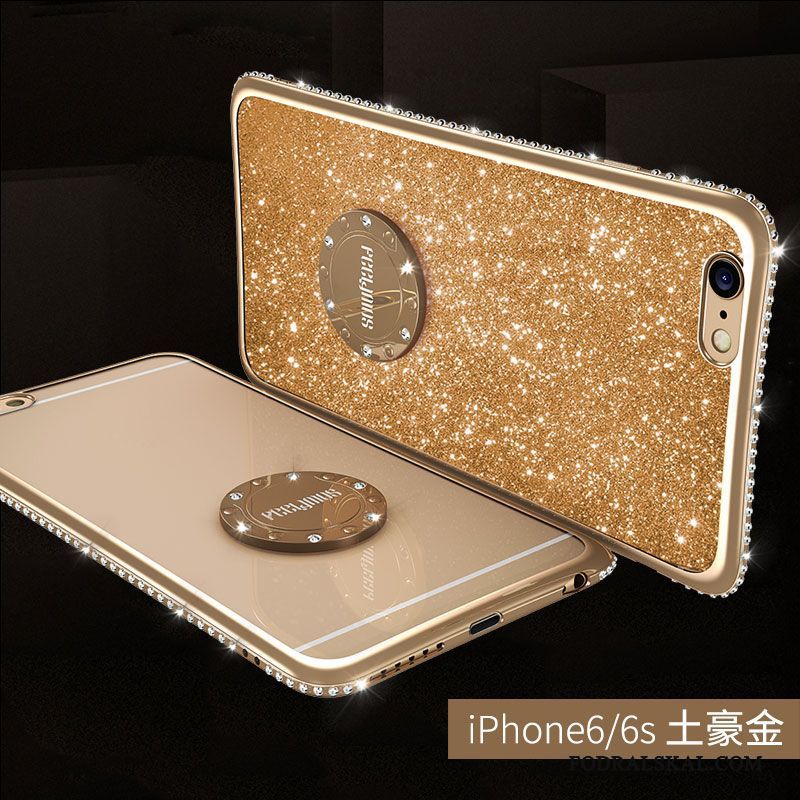 Skal iPhone 6/6s Strass Röd Trend, Fodral iPhone 6/6s Lyxiga Fallskydd Ring