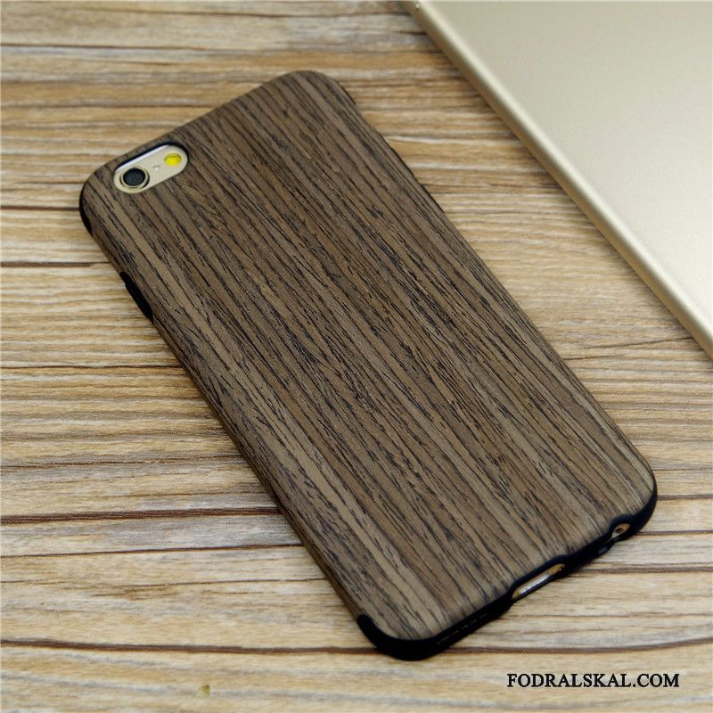 Skal iPhone 6/6s Wood Massivt Trätelefon, Fodral iPhone 6/6s Mjuk Vit Grå