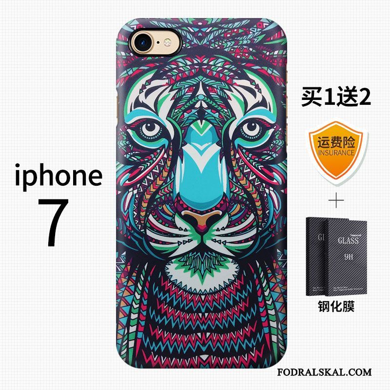 Skal iPhone 7 Färg Kinesisk Stil Konst, Fodral iPhone 7 Telefon Fallskydd