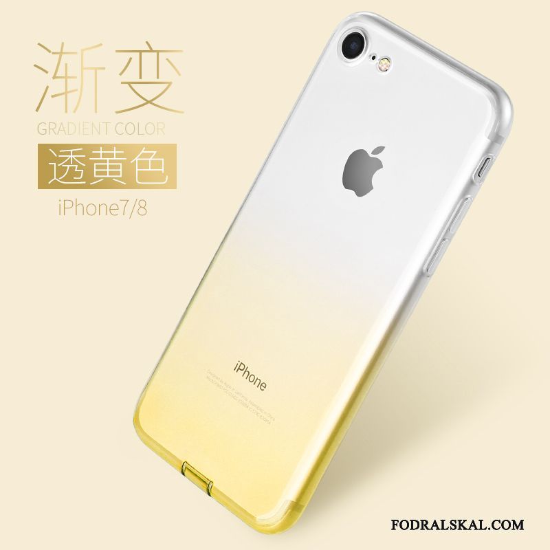 Skal iPhone 7 Kreativa Telefon Gradient Färg, Fodral iPhone 7 Mjuk Transparent