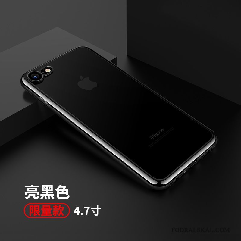 Skal iPhone 7 Mjuk Fallskydd Silver, Fodral iPhone 7 Silikon Transparenttelefon