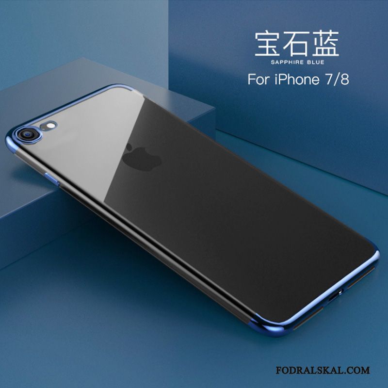 Skal iPhone 7 Mjuk Plating Transparent, Fodral iPhone 7 Kreativa Tunn Guld