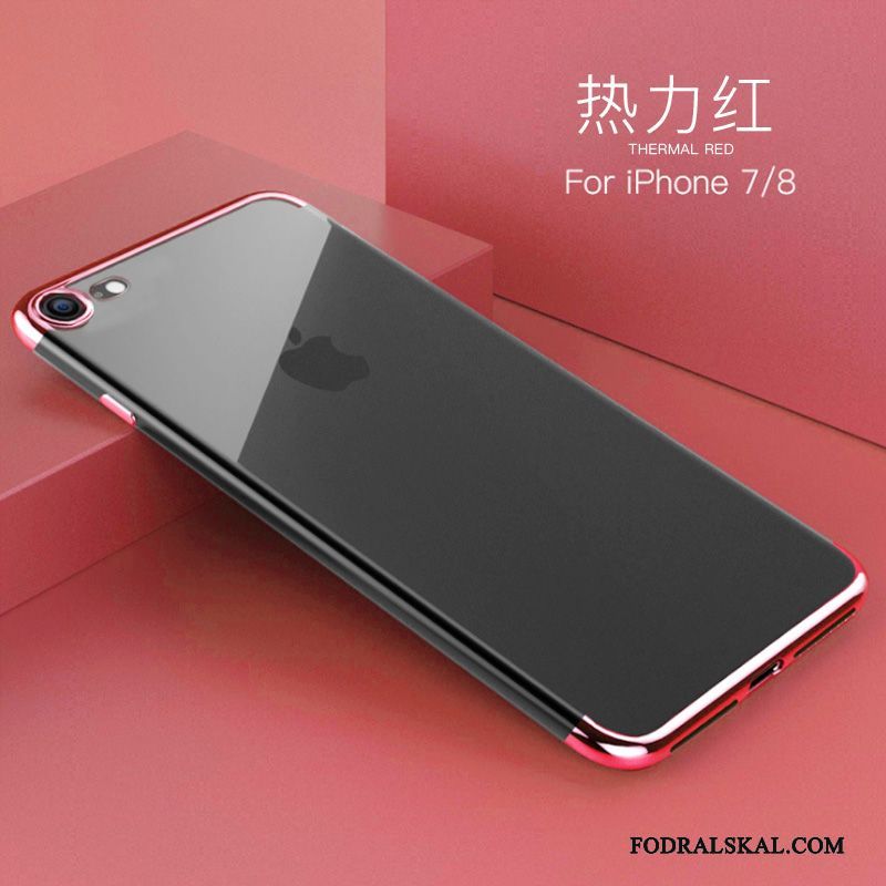 Skal iPhone 7 Mjuk Plating Transparent, Fodral iPhone 7 Kreativa Tunn Guld