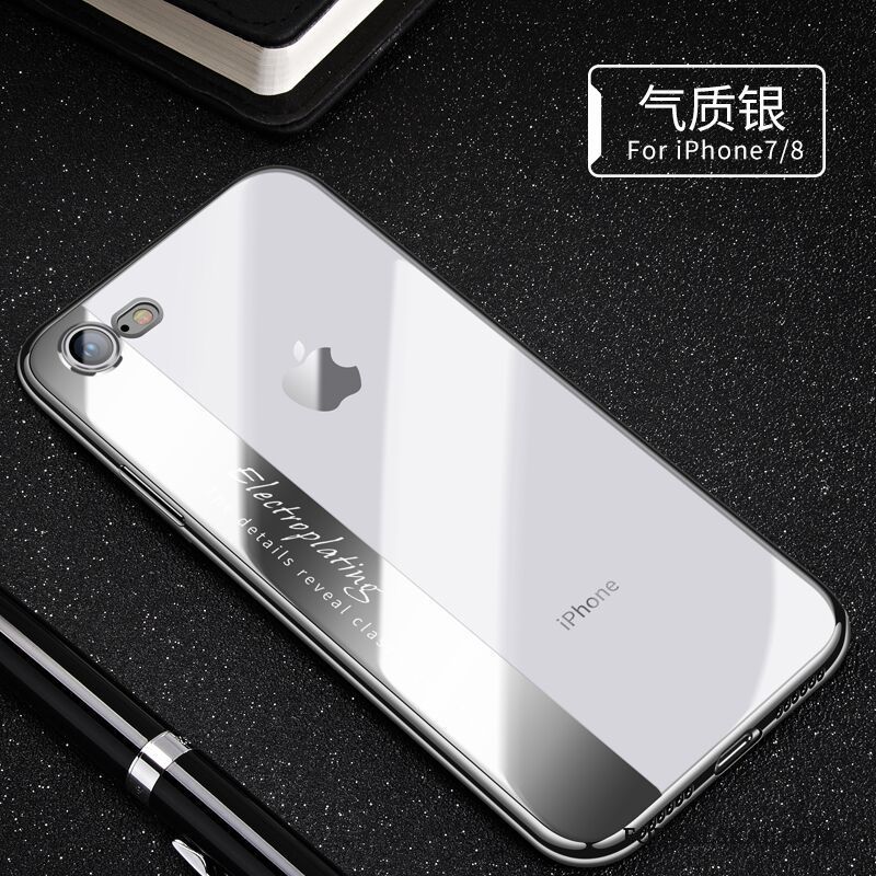 Skal iPhone 7 Mjuk Rosa Transparent, Fodral iPhone 7 Silikon Telefon Personlighet