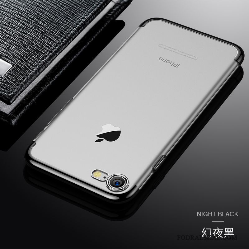 Skal iPhone 7 Mjuk Transparent Rosa, Fodral iPhone 7 Silikon Slimtelefon