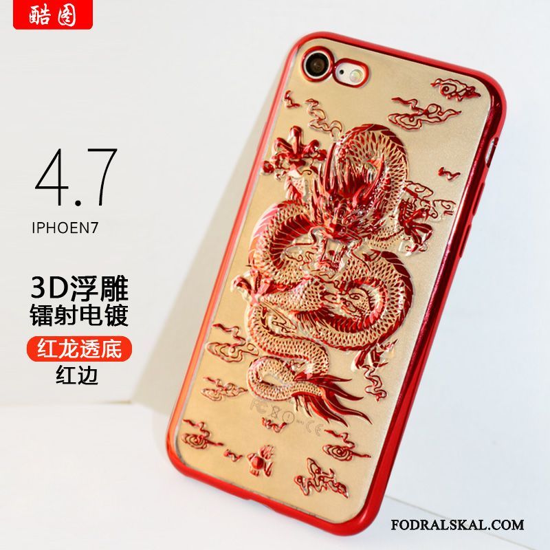 Skal iPhone 7 Mjuk Trend Fallskydd, Fodral iPhone 7 Lättnad Kinesisk Draketelefon
