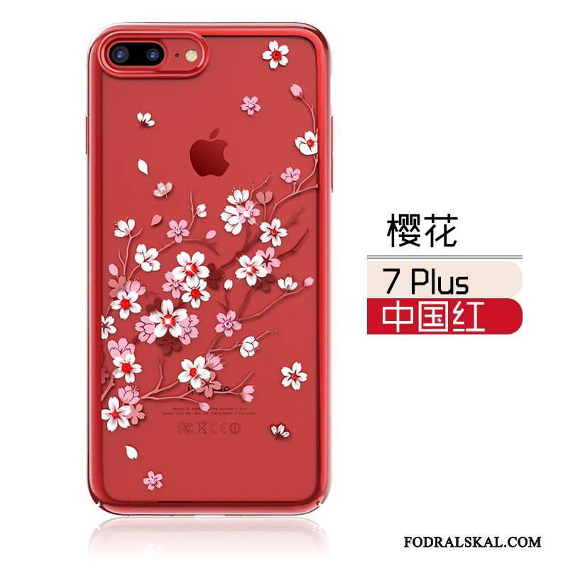 Skal iPhone 7 Plus Kreativa Personlighet Röd, Fodral iPhone 7 Plus Silikon Nytelefon