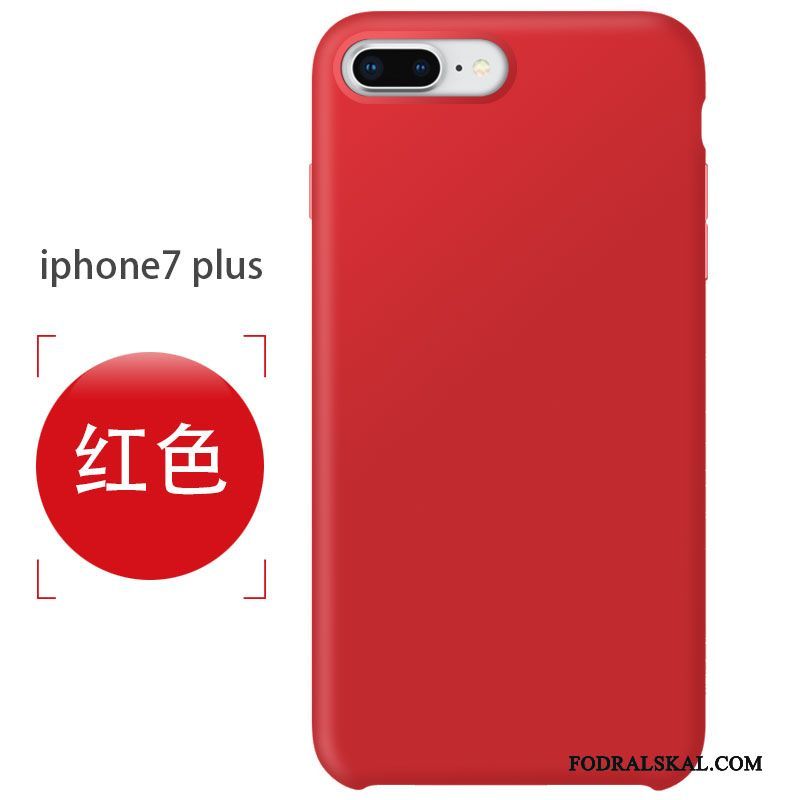 Skal iPhone 7 Plus Mjuk Nubuck Autentiska, Fodral iPhone 7 Plus Silikon Rödtelefon